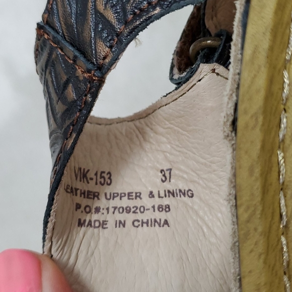 Alegria leather upper sandals velcro size 37 - Picture 5 of 10